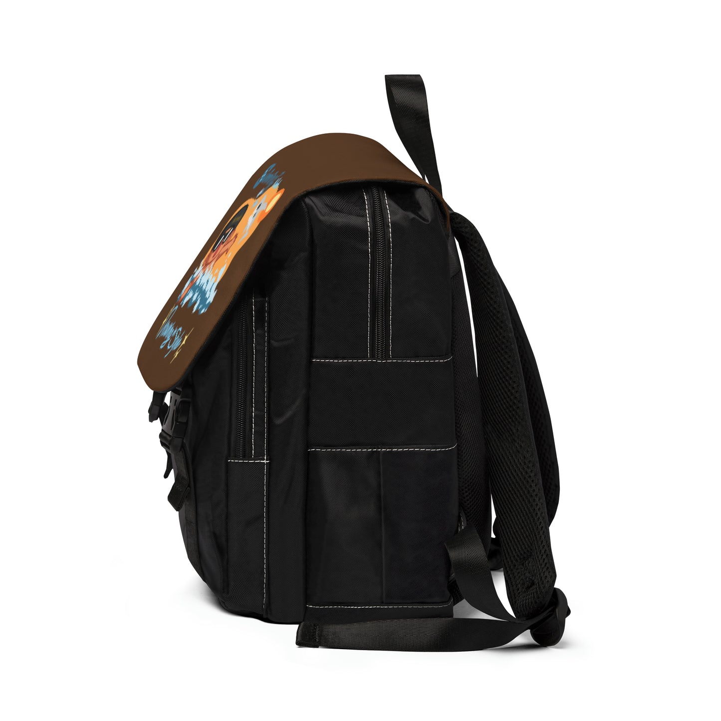 Heroko (AA) SWIMMING IN STYLE (BROWN) Unisex Casual Shoulder Backpack