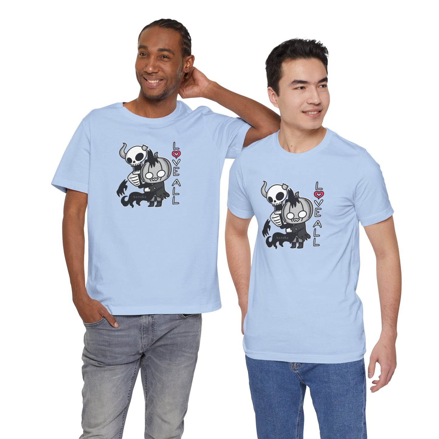 Adults LOVE ALL SKELETON Retail Fit Cotton Tee