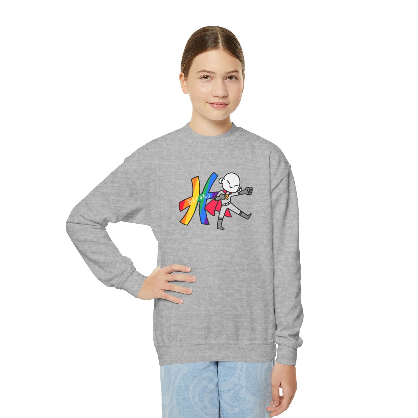 Youth PRIDE HEROKO Crewneck Sweatshirt