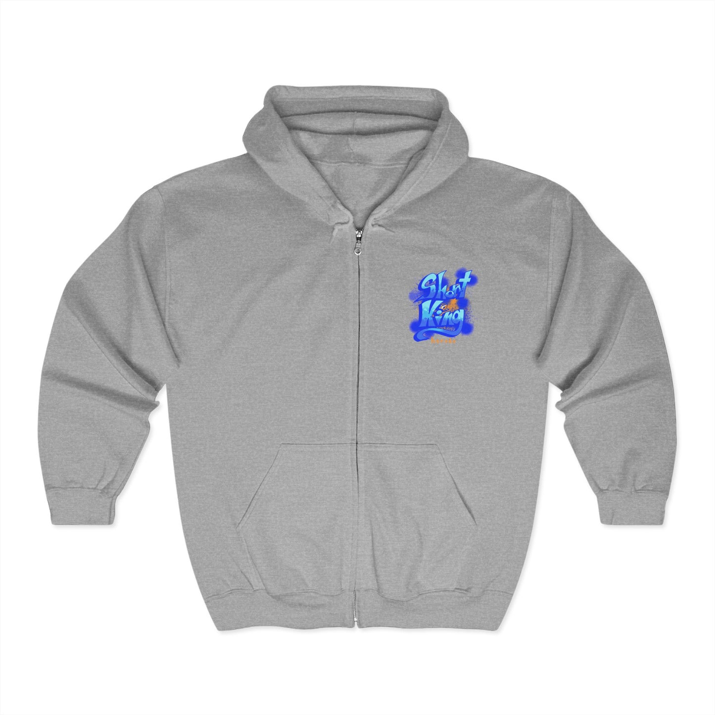 Adults Unisex SHORT KING Full Zip Hoodie