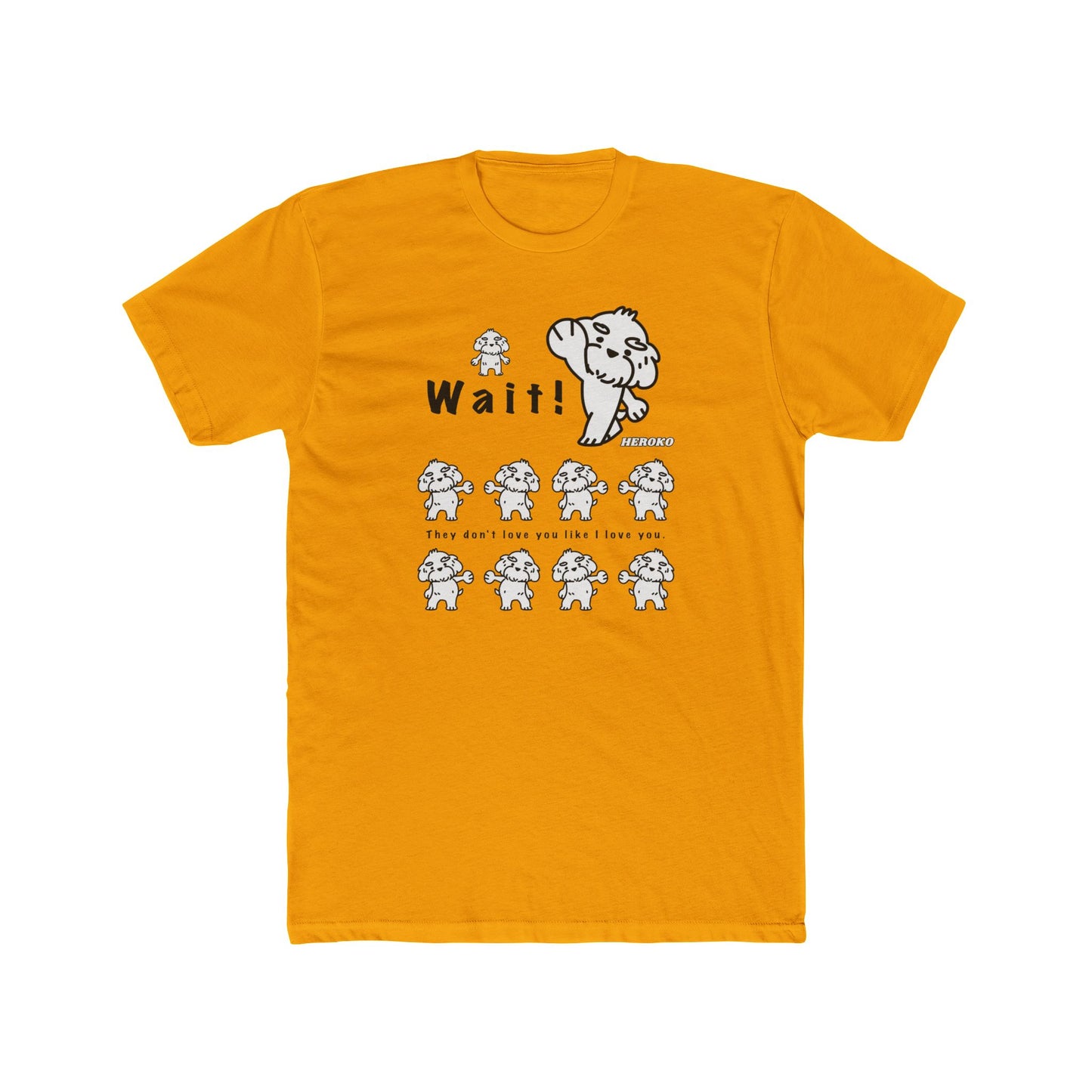 Adults WAIT! DANCING DOGS MEME Cotton Tee