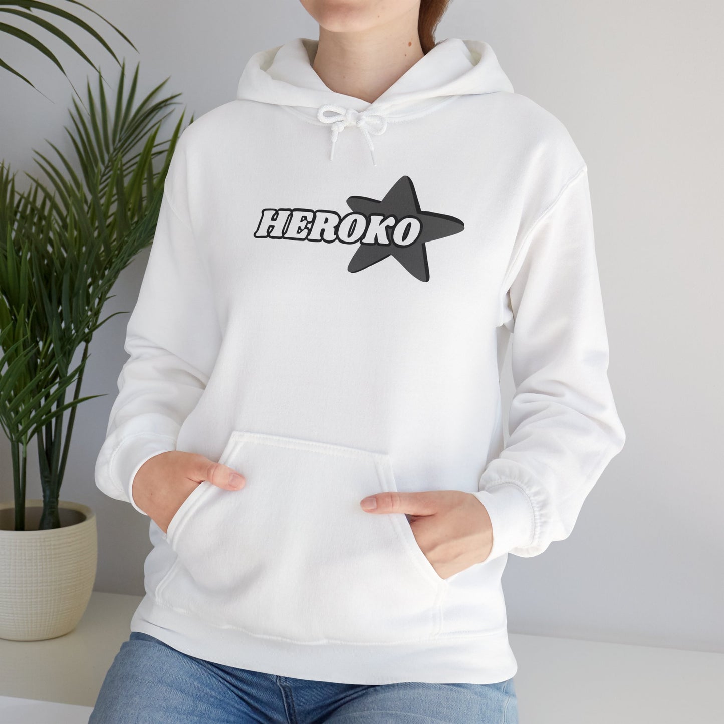 Adults HEROKO B&W STAR Hoodie