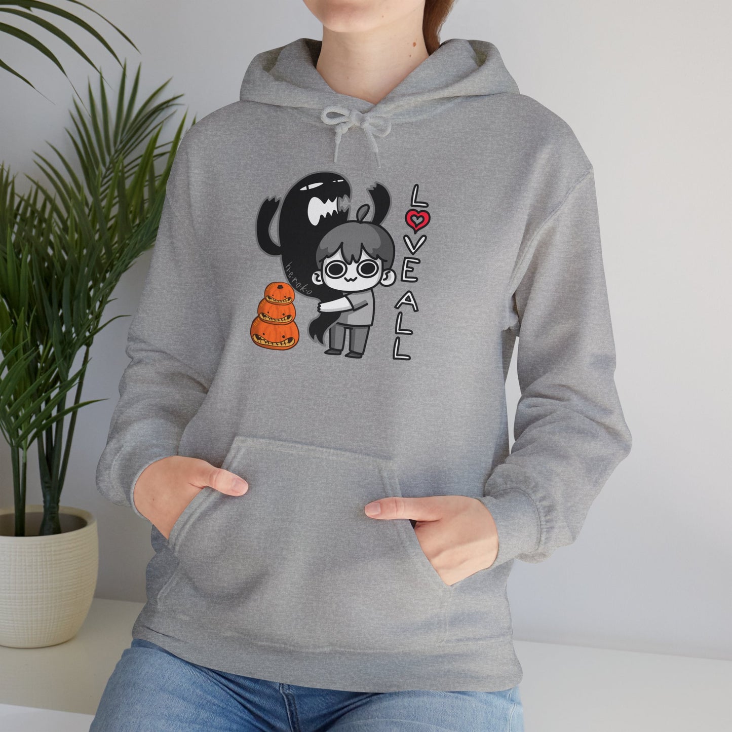 Adults LOVE ALL CREATURES WITH PUMPKINS Hoodie