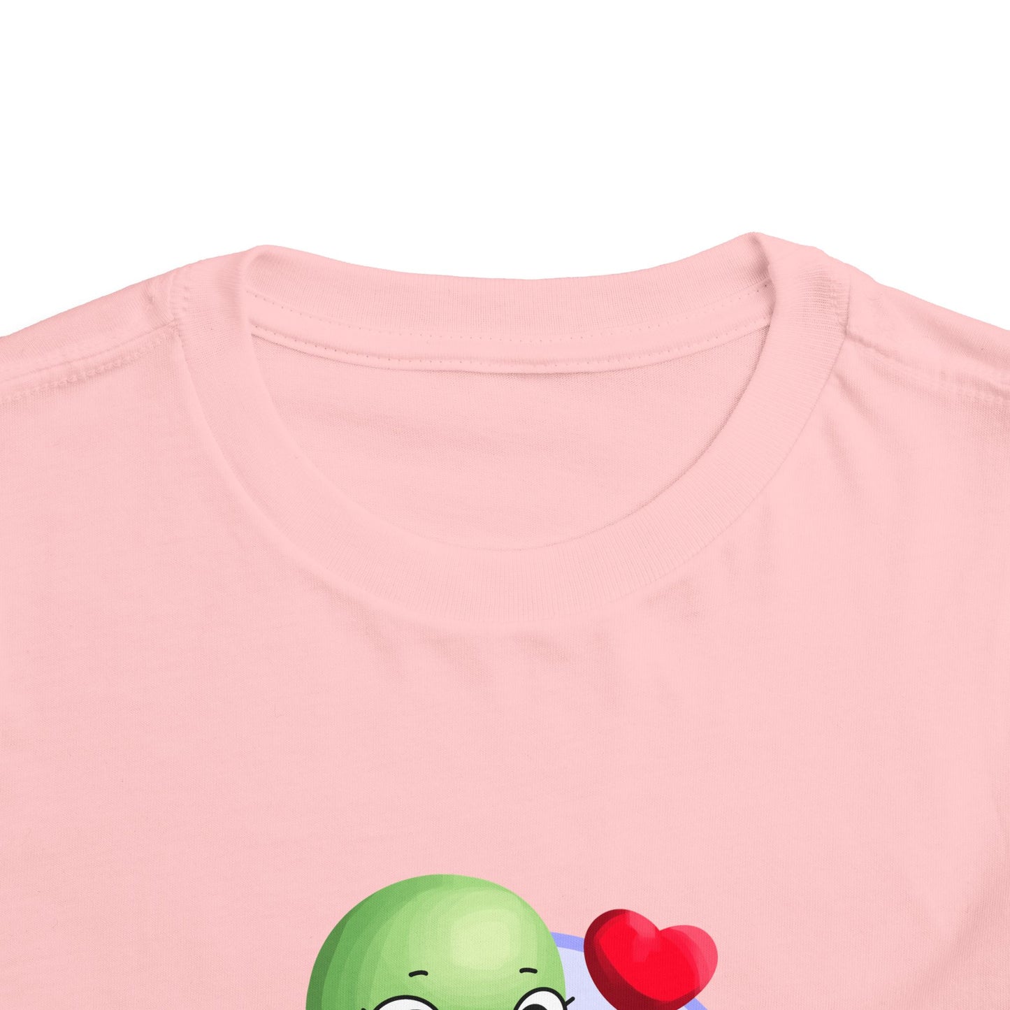 Toddler Tee - Cute Turtle Valentine's Day Design