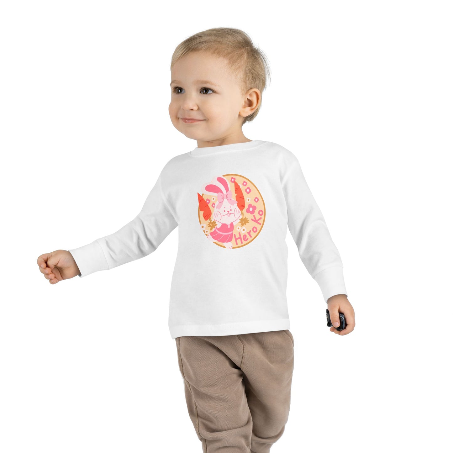 Toddler's CHEER BUNNY PATCH Long Sleeve Tee