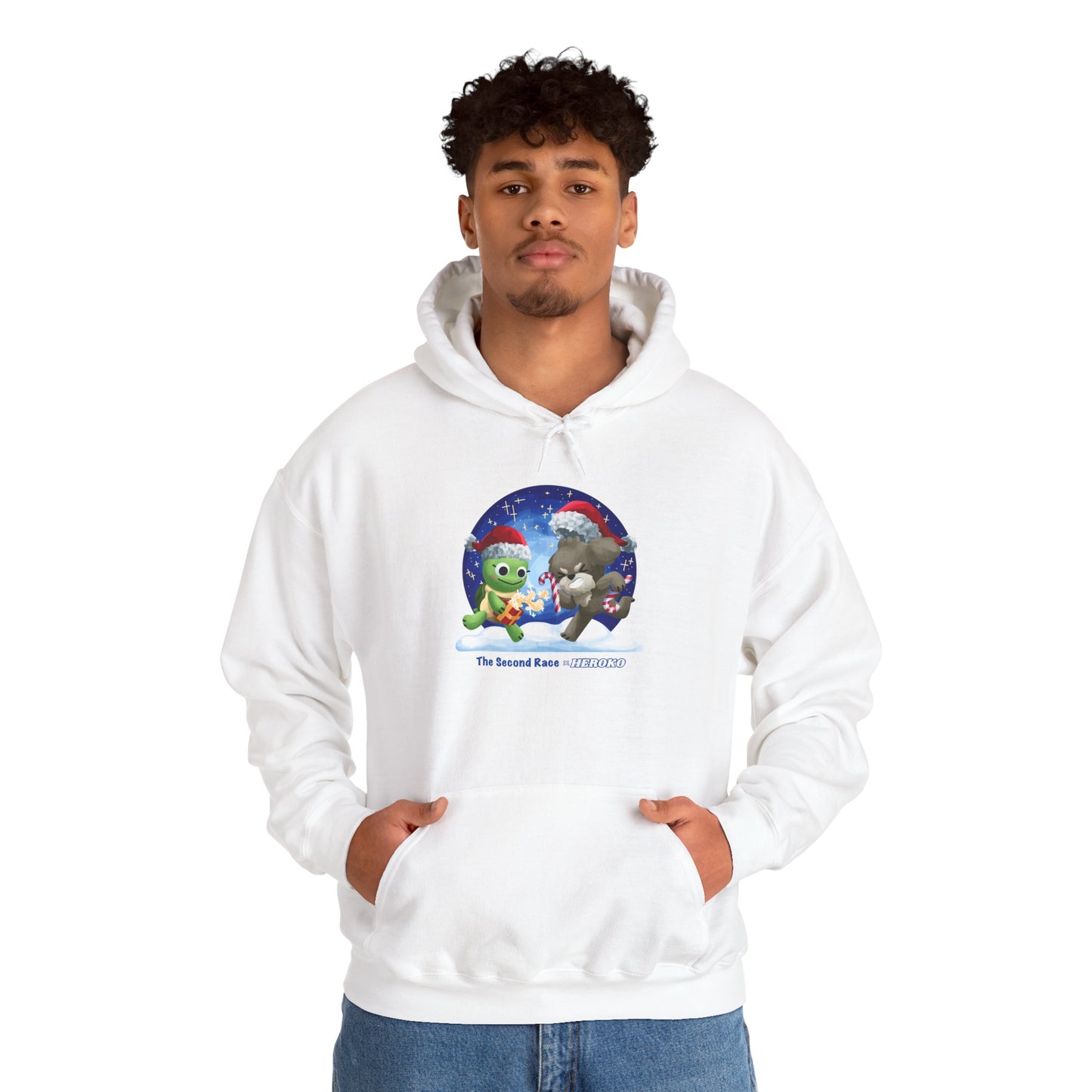 'The Second Race' Snow Globe Adults Hoodie — Holiday Book Lover Sweatshirt