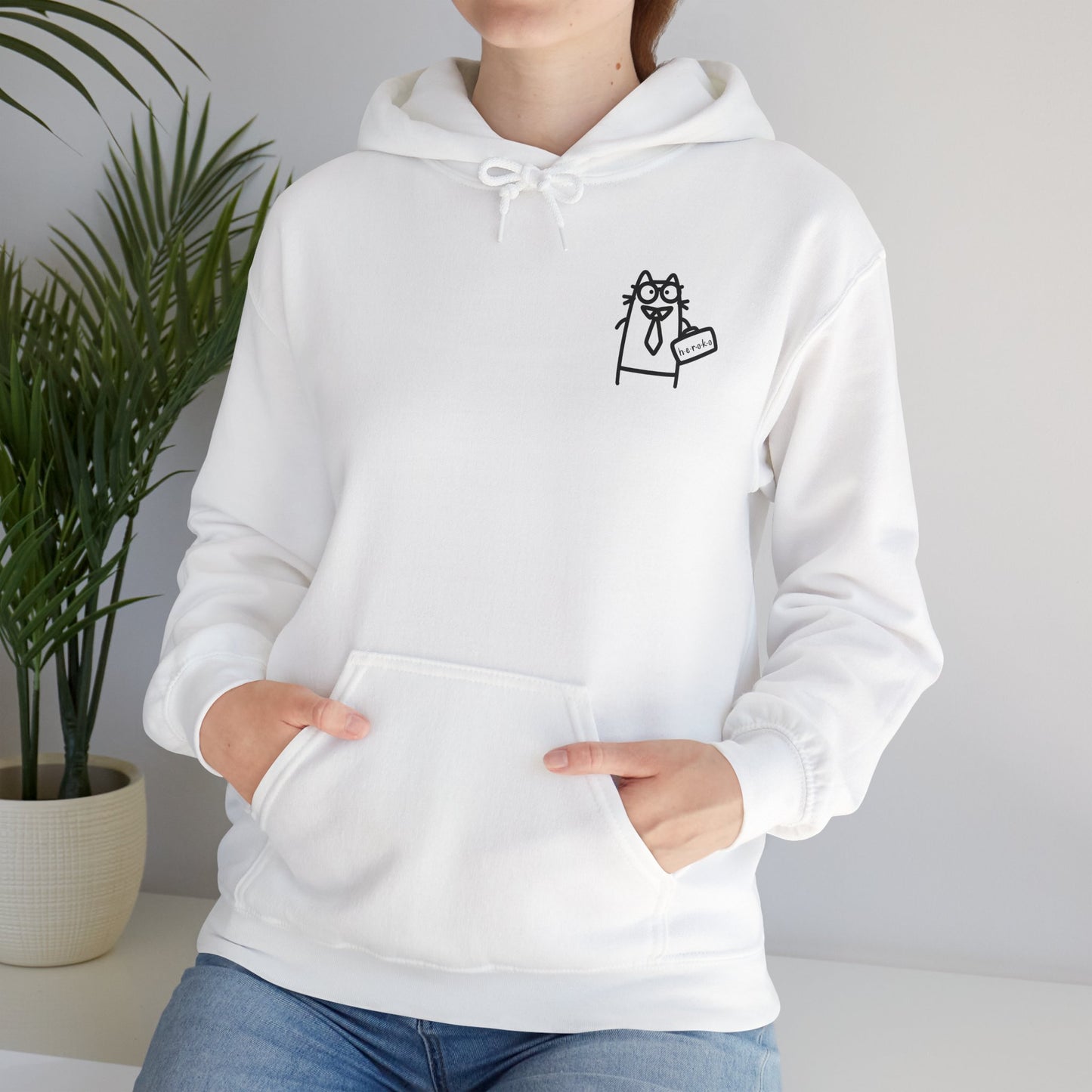 Adults CAT WITH FUNNY BUSINESS Hoodie