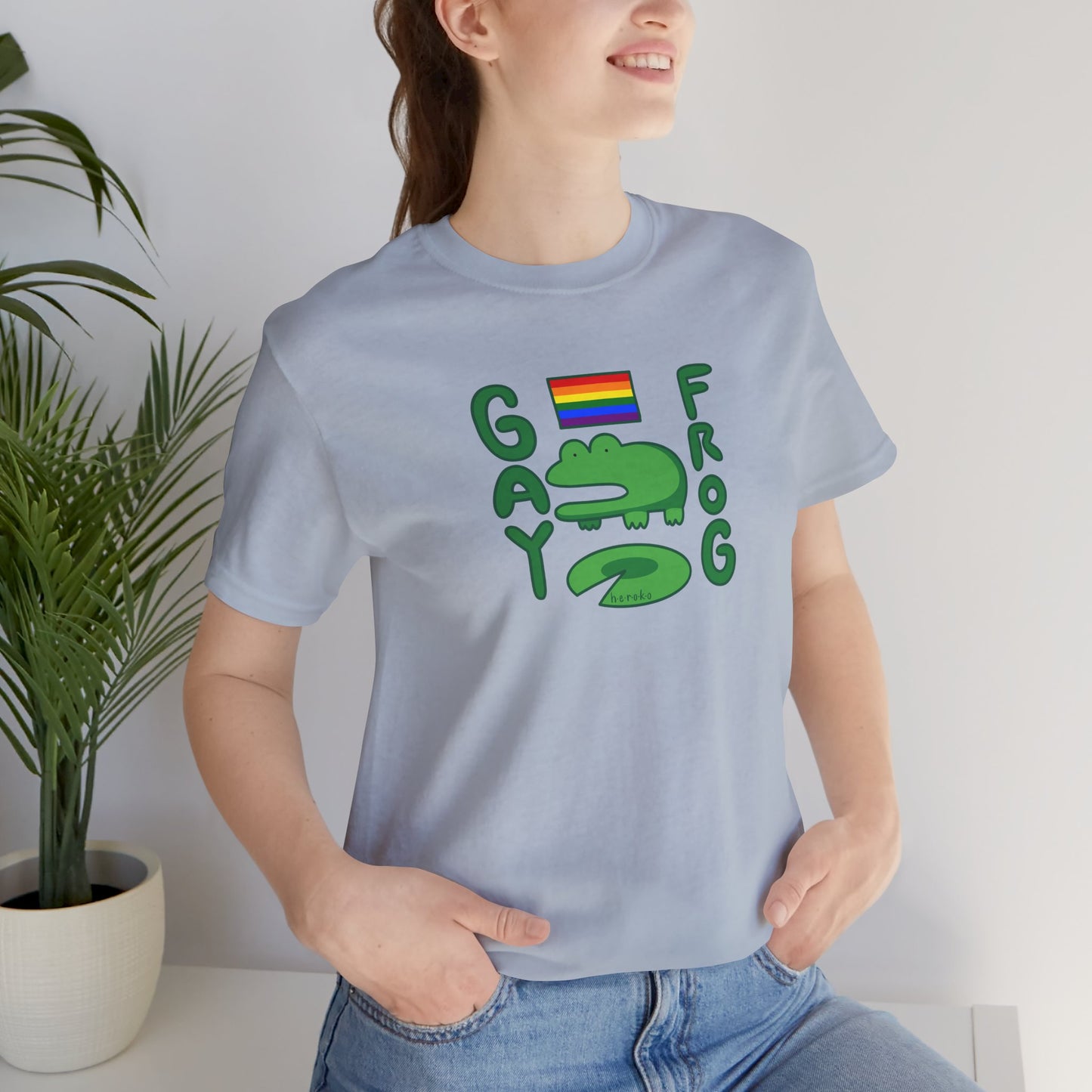 Adults LGBT FROG MEME Retail Fit Cotton Tee