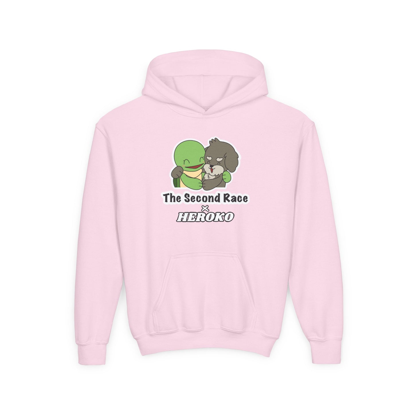 Kids Hoodie — Cute Turtle and Puppy Friends "The Second Race"