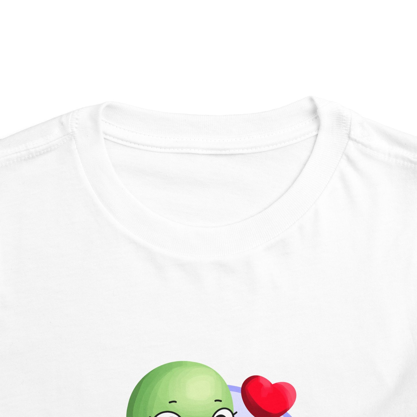 Toddler Tee - Cute Turtle Valentine's Day Design