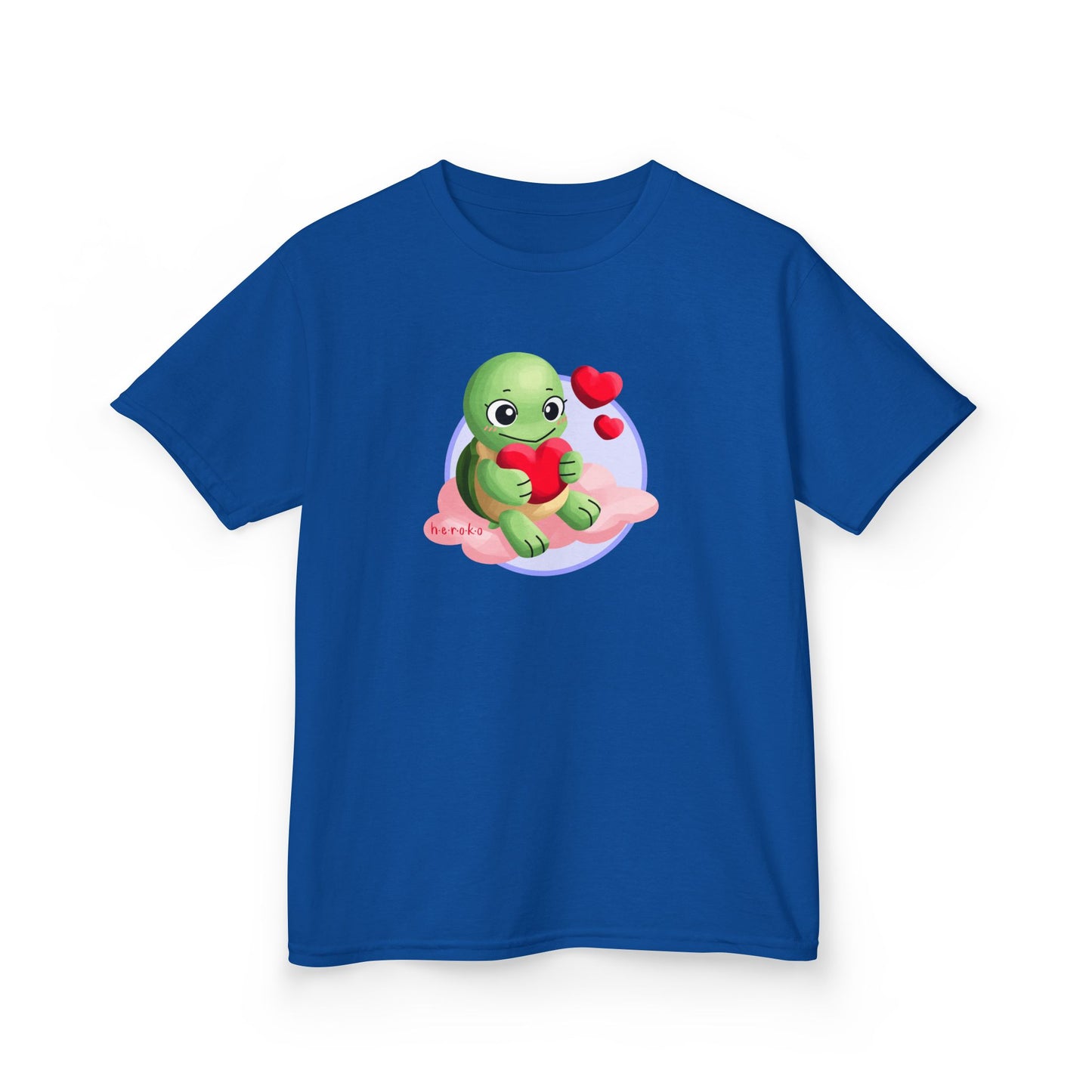 Kids Tee -Cute Turtle Valentine's Day Graphic Tee