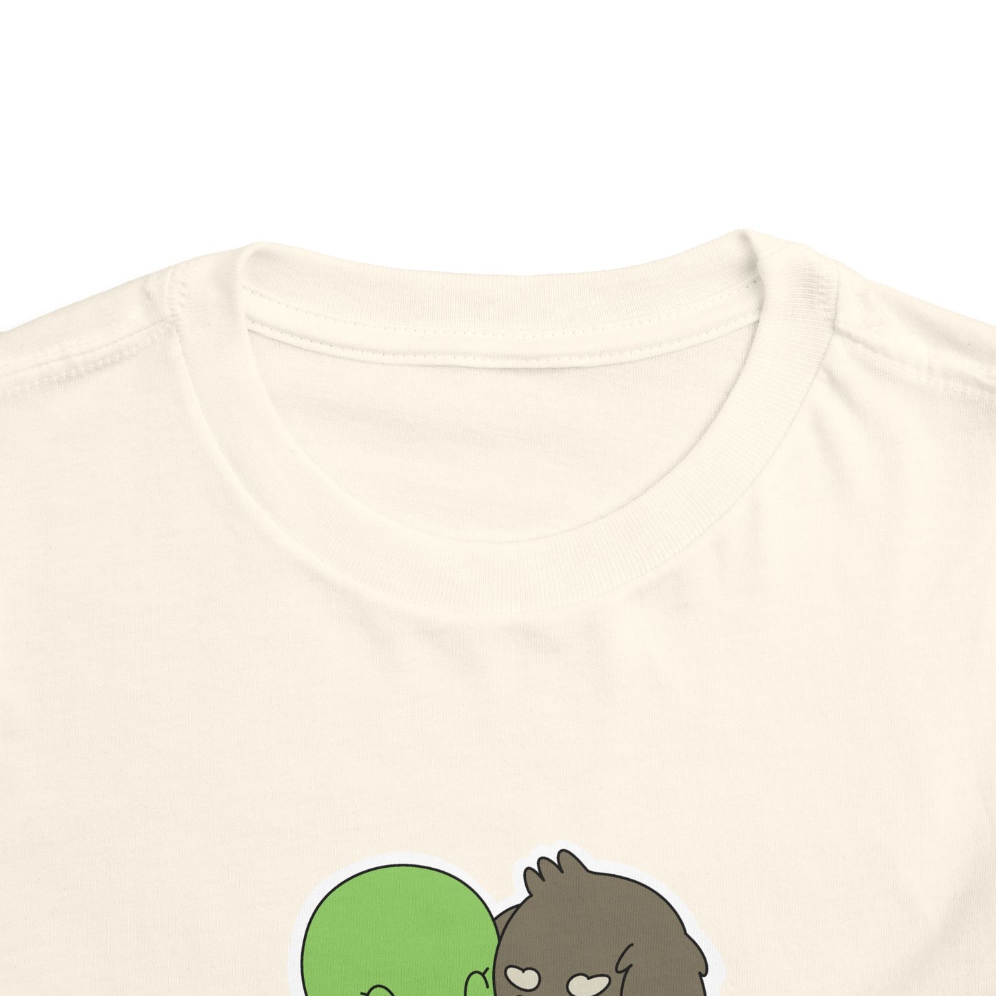 Toddler Tee — Cute "The Second Race" Cartoon Turtle & Puppy Graphic