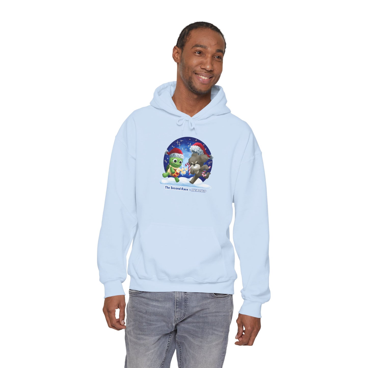 'The Second Race' Snow Globe Adults Hoodie — Holiday Book Lover Sweatshirt