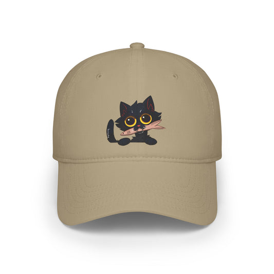 BLACK CAT Low Profile Baseball Cap/Hat