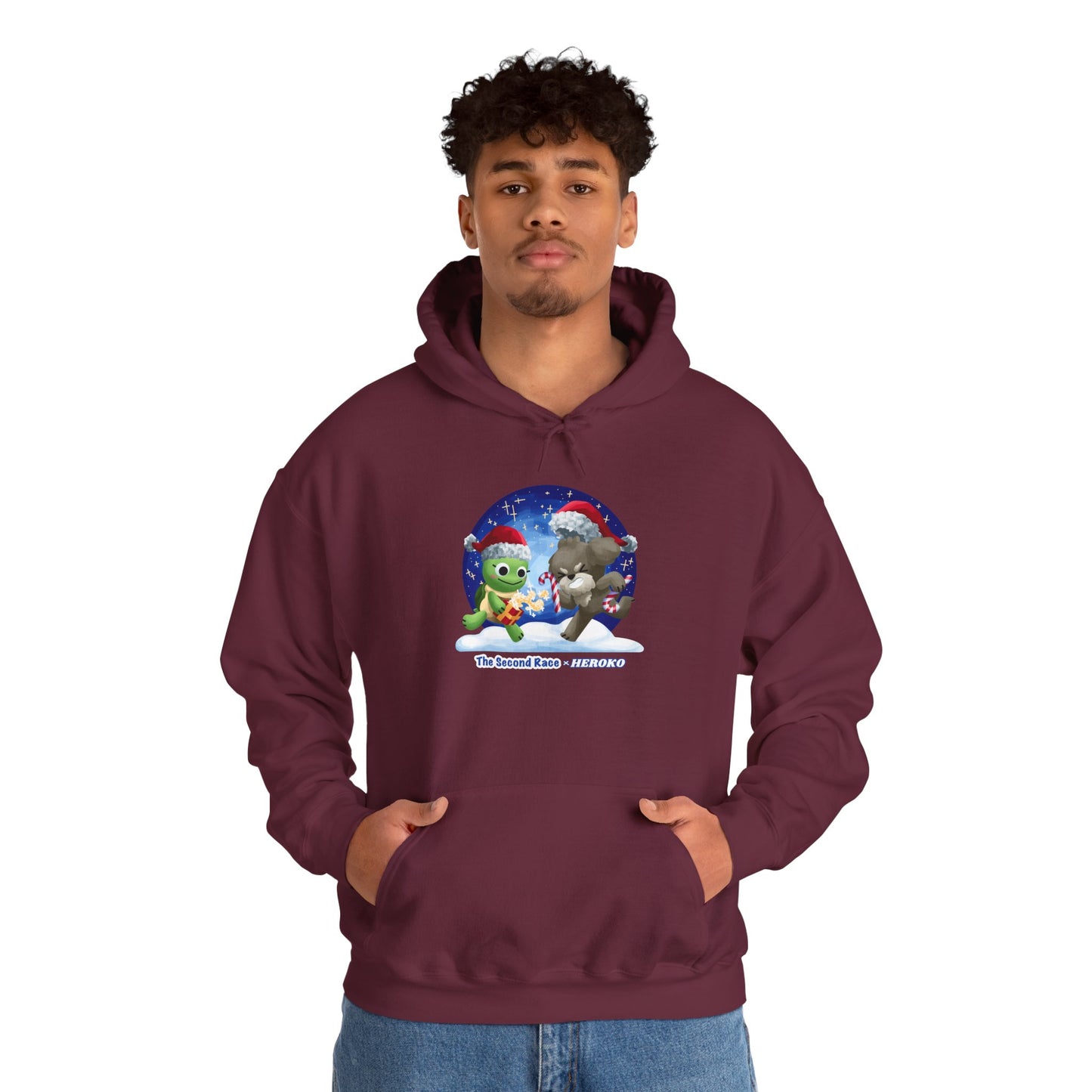 'The Second Race' Snow Globe Adults Hoodie — Holiday Book Lover Sweatshirt