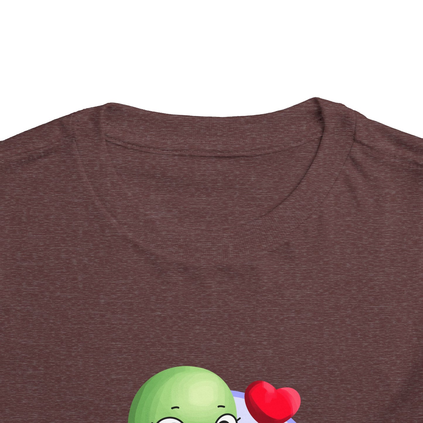 Toddler Tee - Cute Turtle Valentine's Day Design