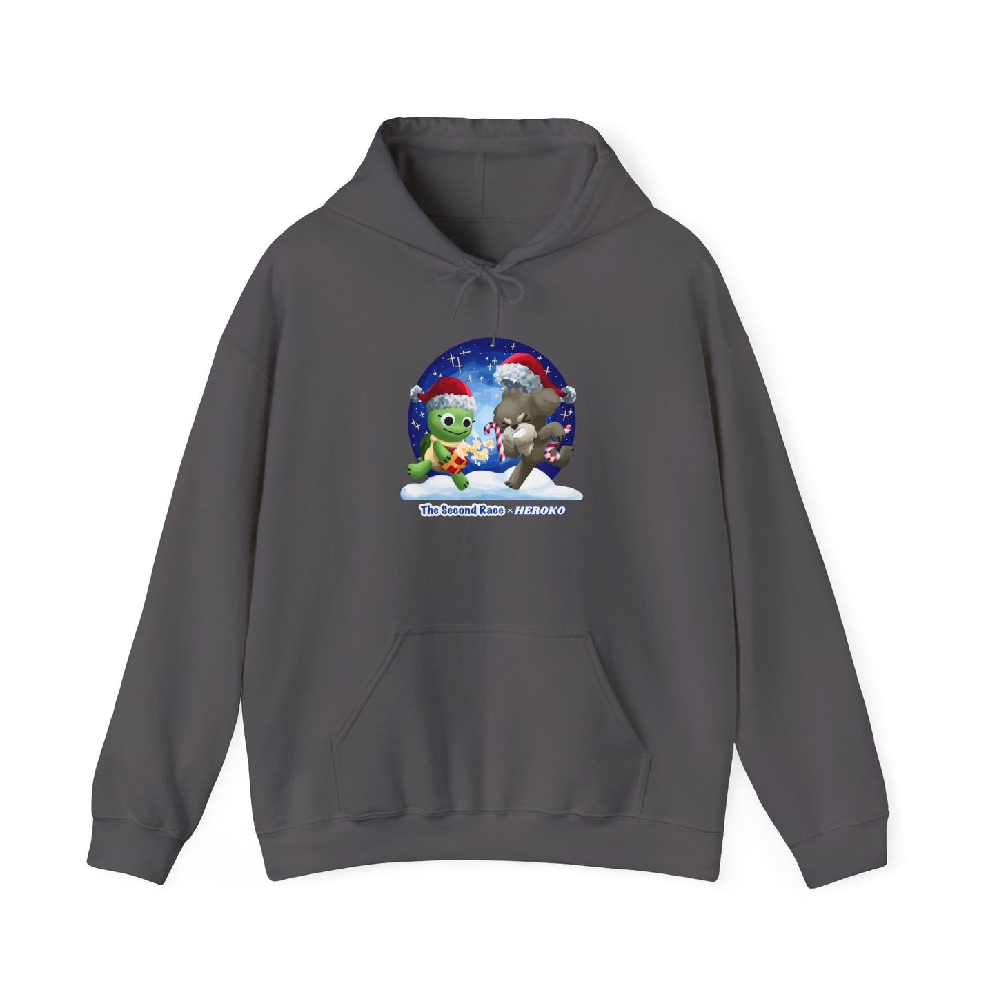 'The Second Race' Snow Globe Adults Hoodie — Holiday Book Lover Sweatshirt