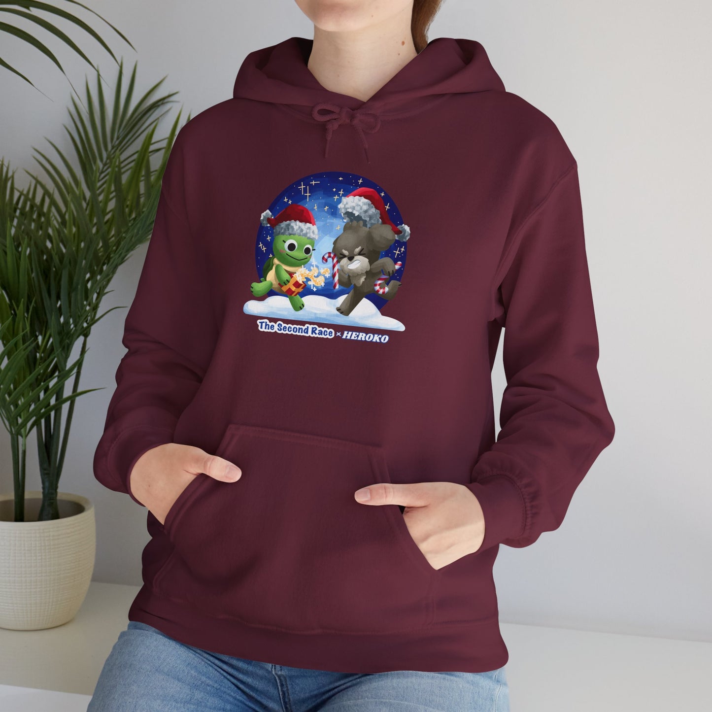 'The Second Race' Snow Globe Adults Hoodie — Holiday Book Lover Sweatshirt
