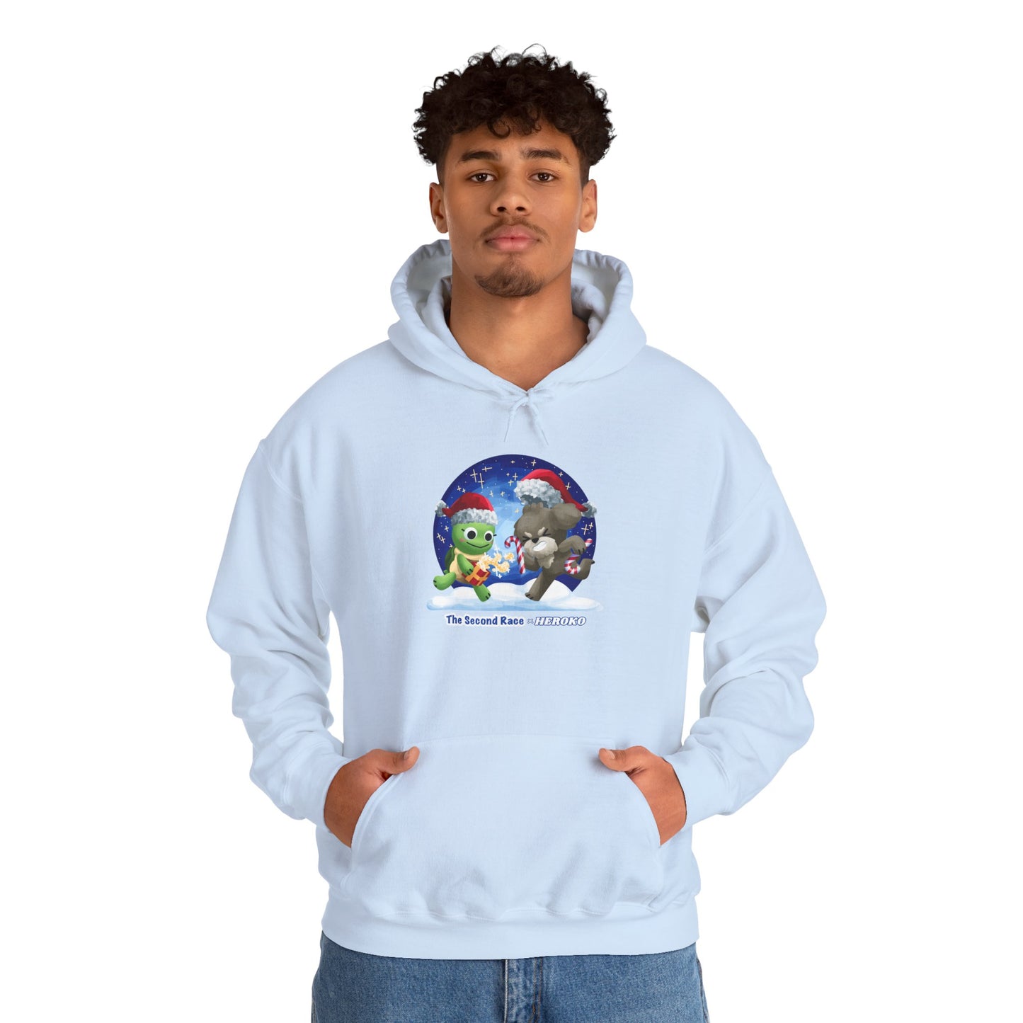 'The Second Race' Snow Globe Adults Hoodie — Holiday Book Lover Sweatshirt