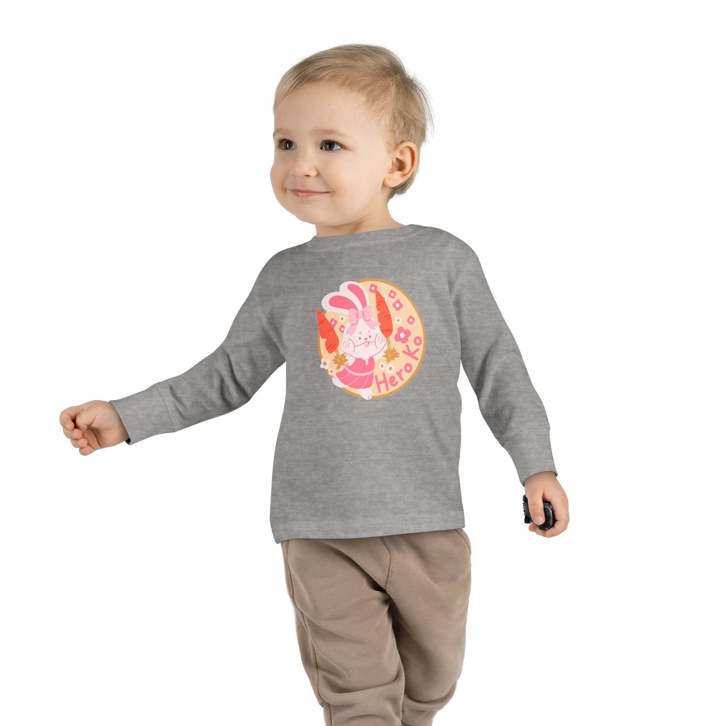 Toddler's CHEER BUNNY PATCH Long Sleeve Tee