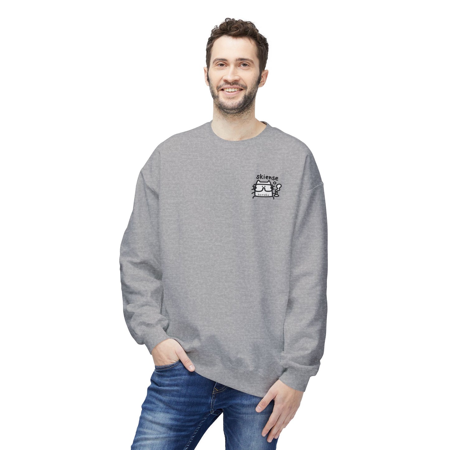 Adults CATS SCIENCE Fleece Crewneck Sweatshirt