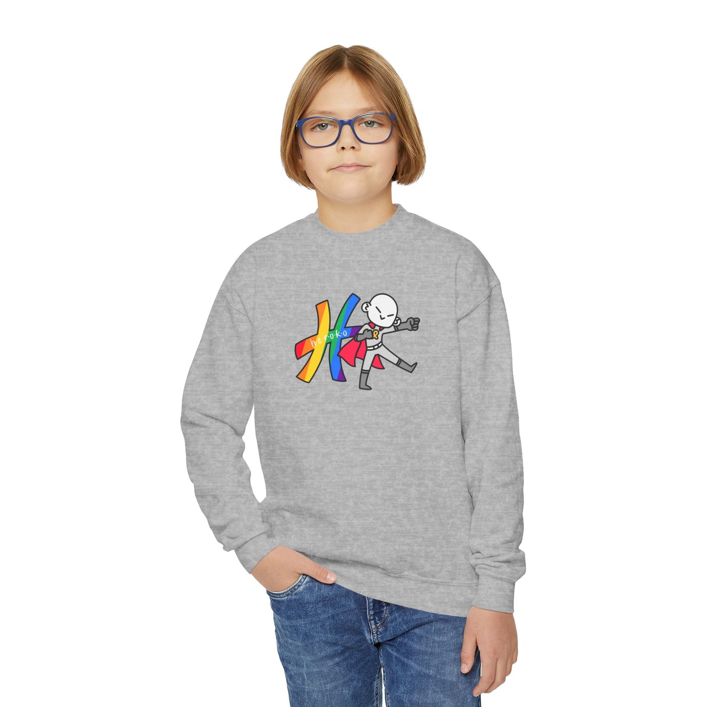 Youth PRIDE HEROKO Crewneck Sweatshirt