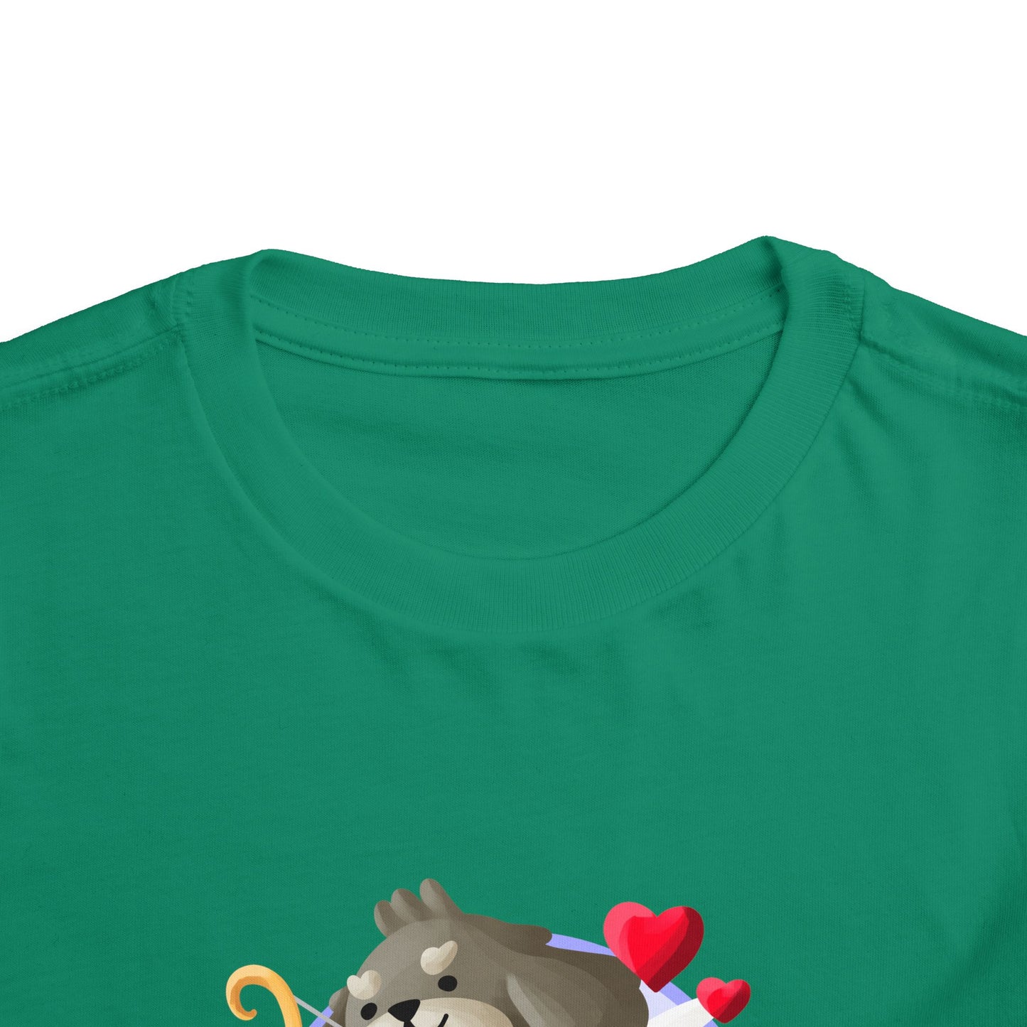 Toddler Tee - Cute Dog Valentine's Day Design