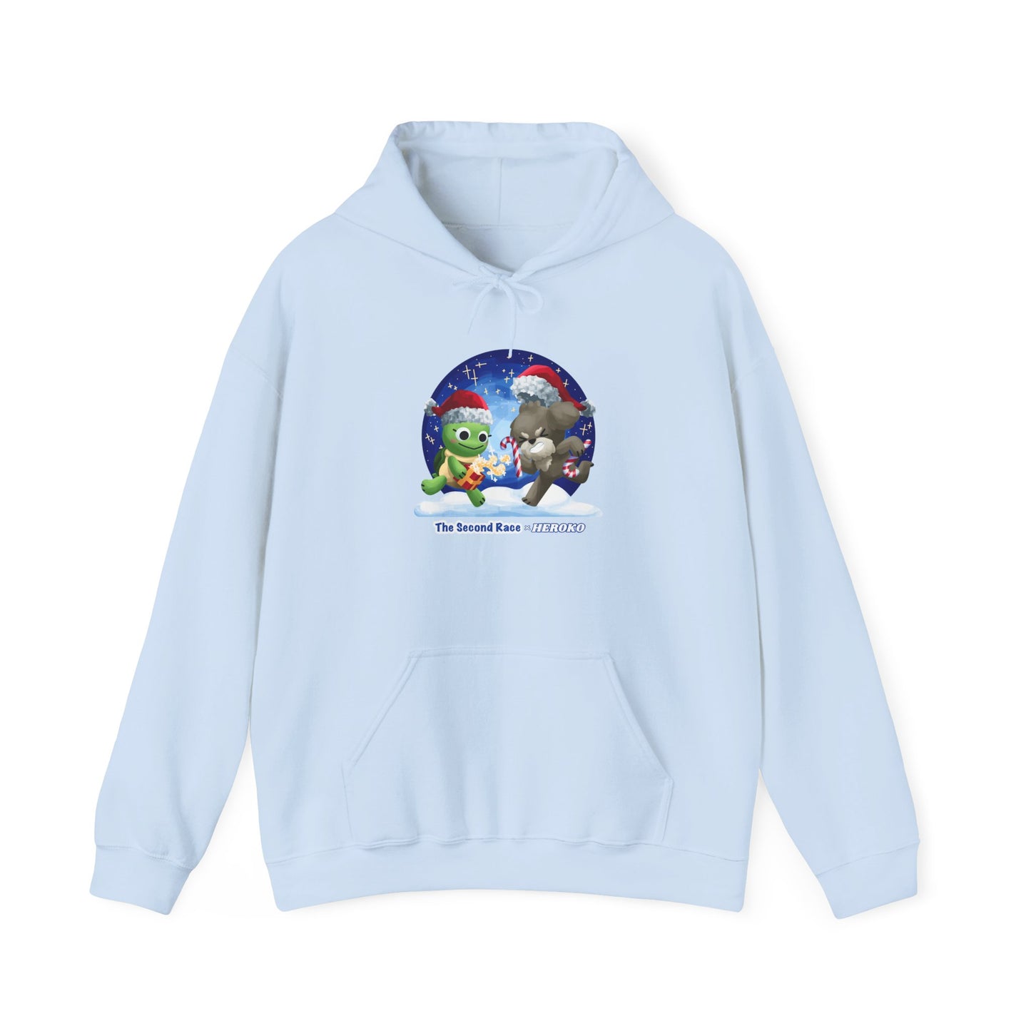 'The Second Race' Snow Globe Adults Hoodie — Holiday Book Lover Sweatshirt