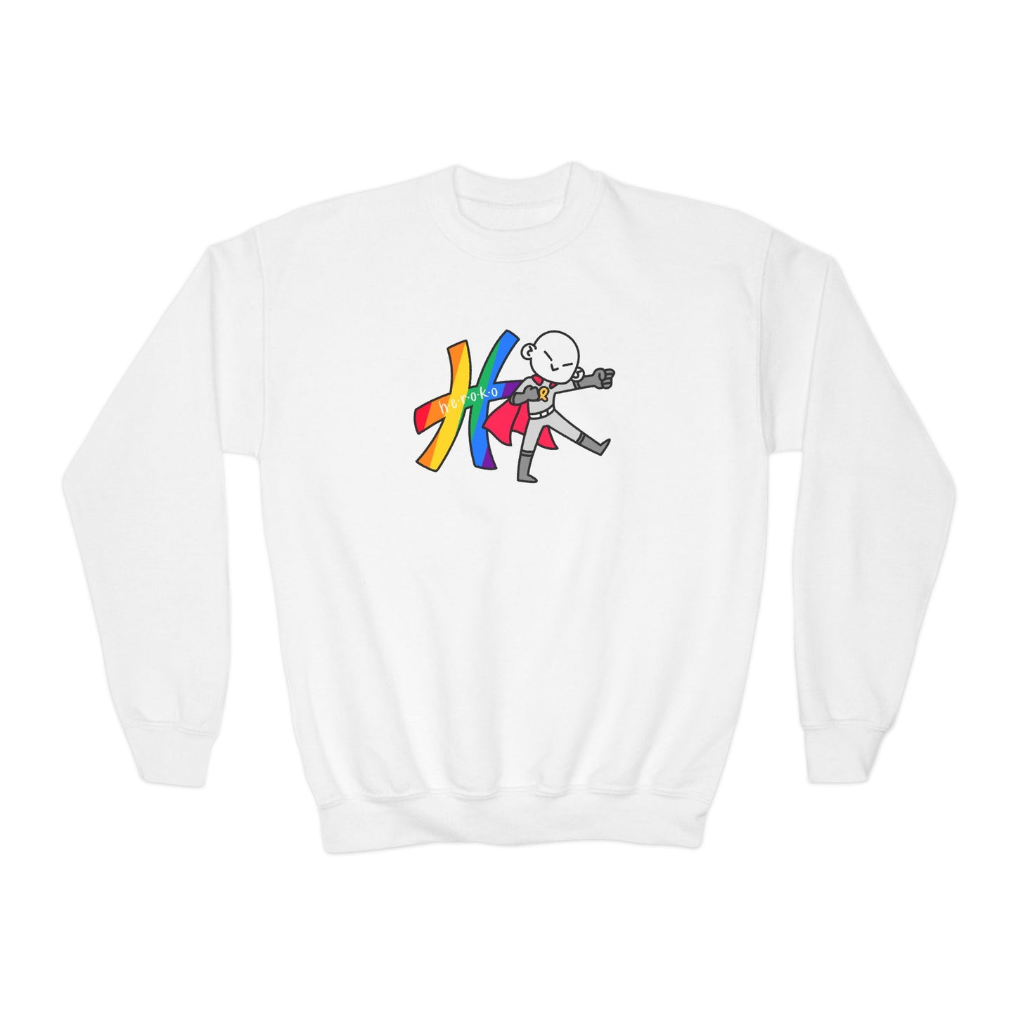 Youth PRIDE HEROKO Crewneck Sweatshirt