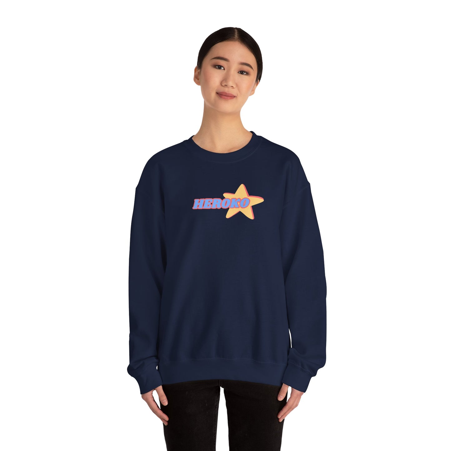 Adults HEROKO RETRO STAR Crewneck Sweatshirt