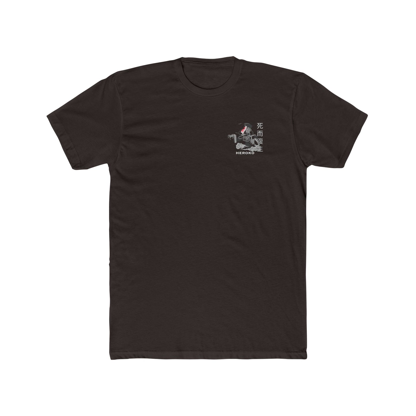 Spooky Unisex Tee, Chinese Ancient Zombie B&W Design