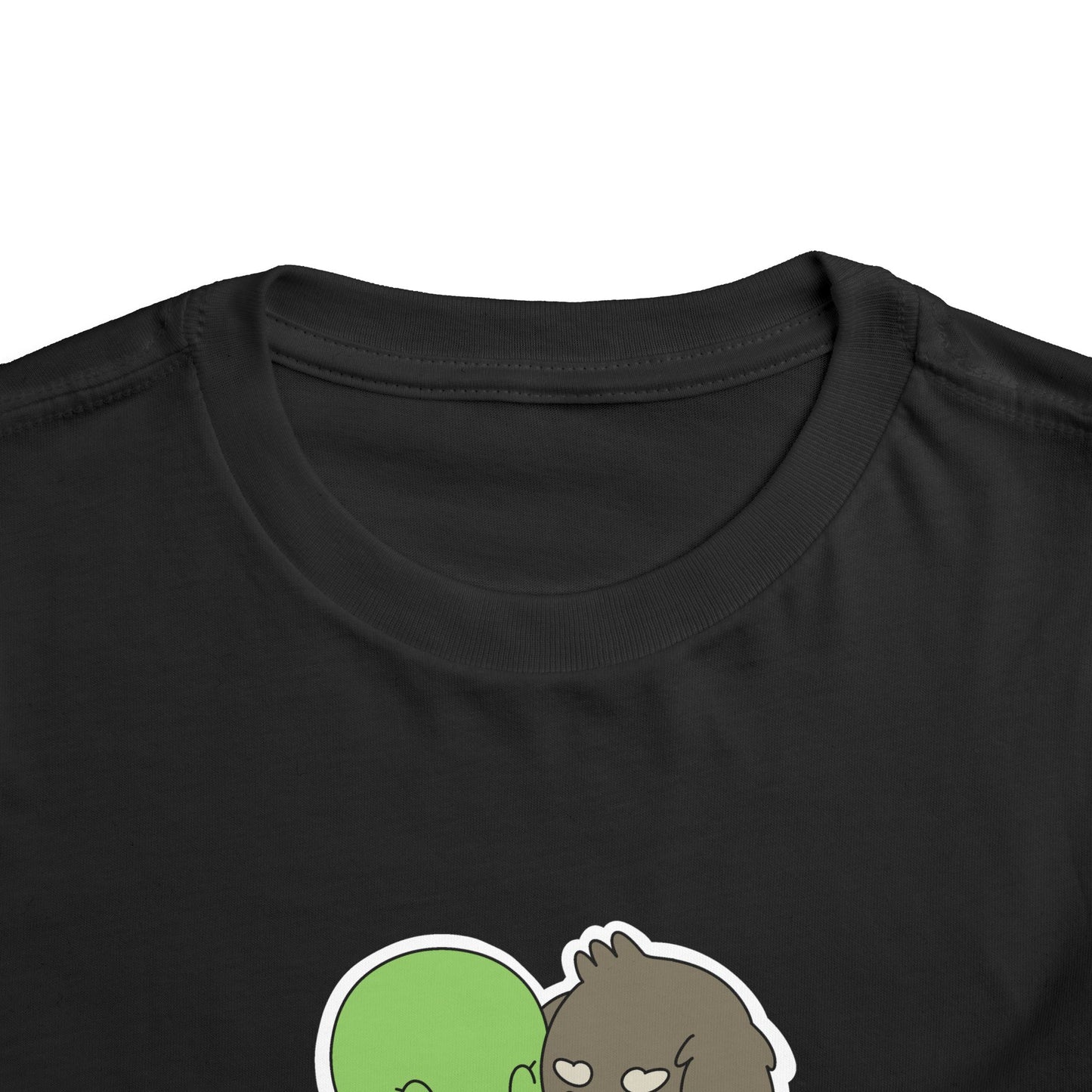 Toddler Tee — Cute "The Second Race" Cartoon Turtle & Puppy Graphic