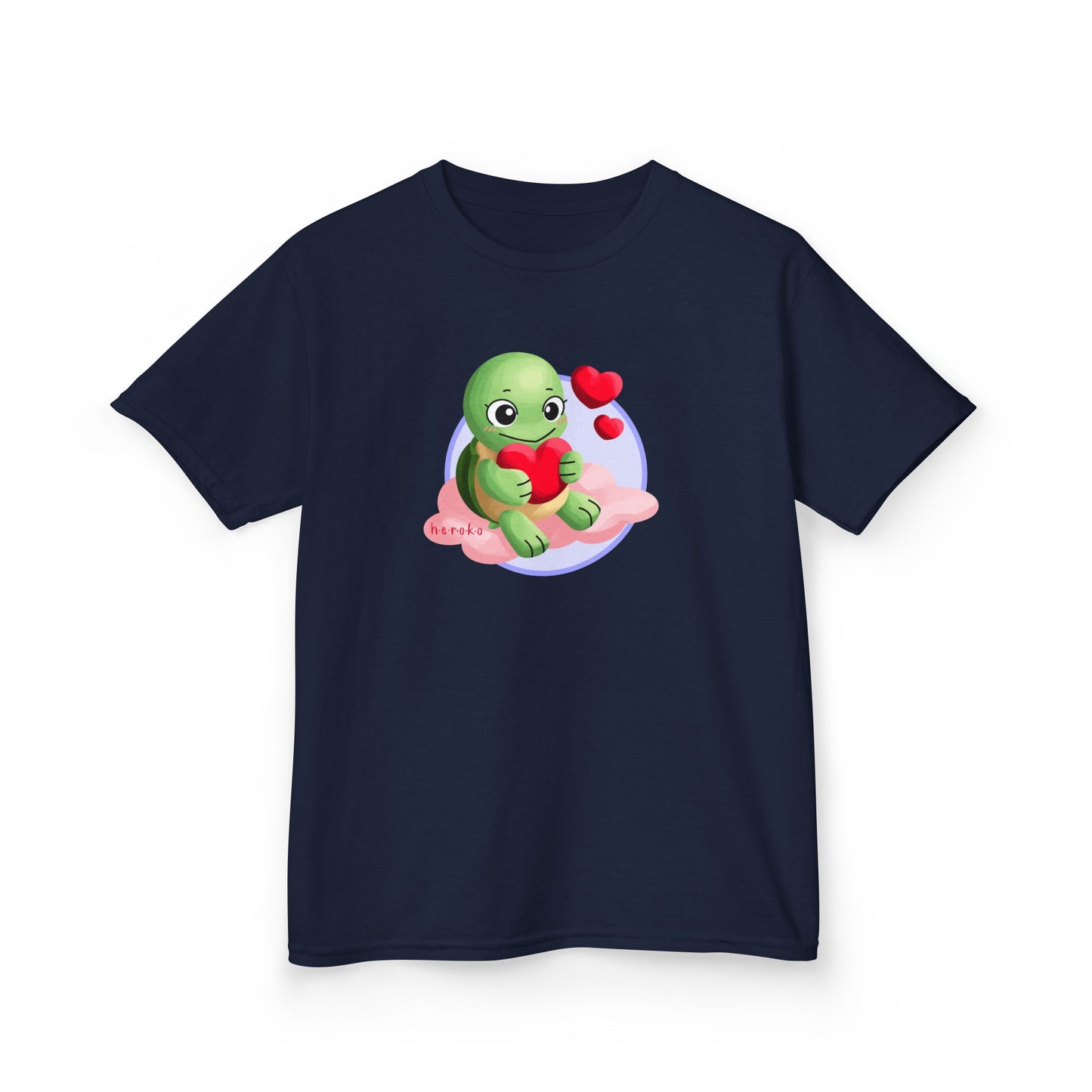 Kids Tee -Cute Turtle Valentine's Day Graphic Tee