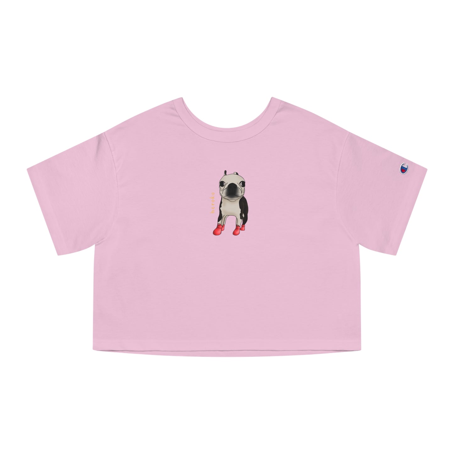 Women's Champion BOSTON TERRIER DOG Cropped T-Shirt