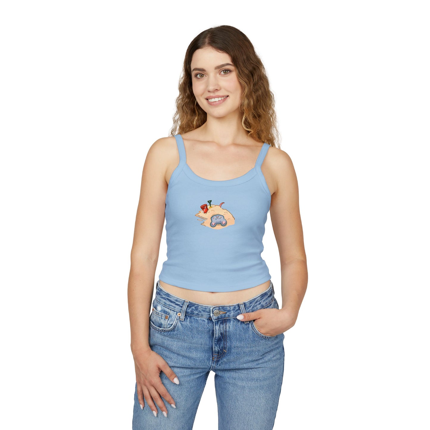 Sand Bathing Mouse Tank Top - Women's Spaghetti Strap