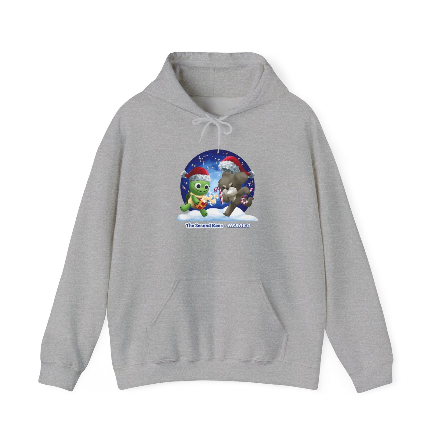 'The Second Race' Snow Globe Adults Hoodie — Holiday Book Lover Sweatshirt