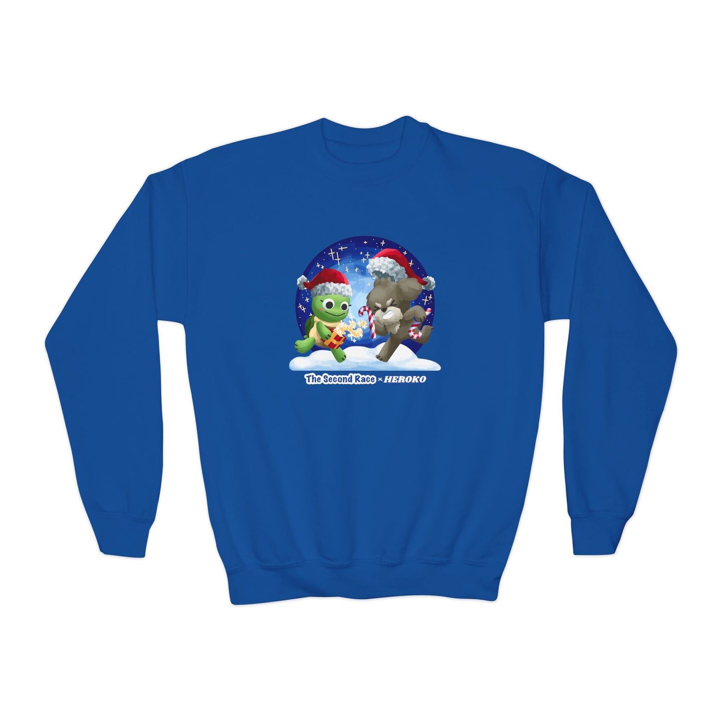 Kids Christmas Turtle and Puppy Crewneck Sweatshirt