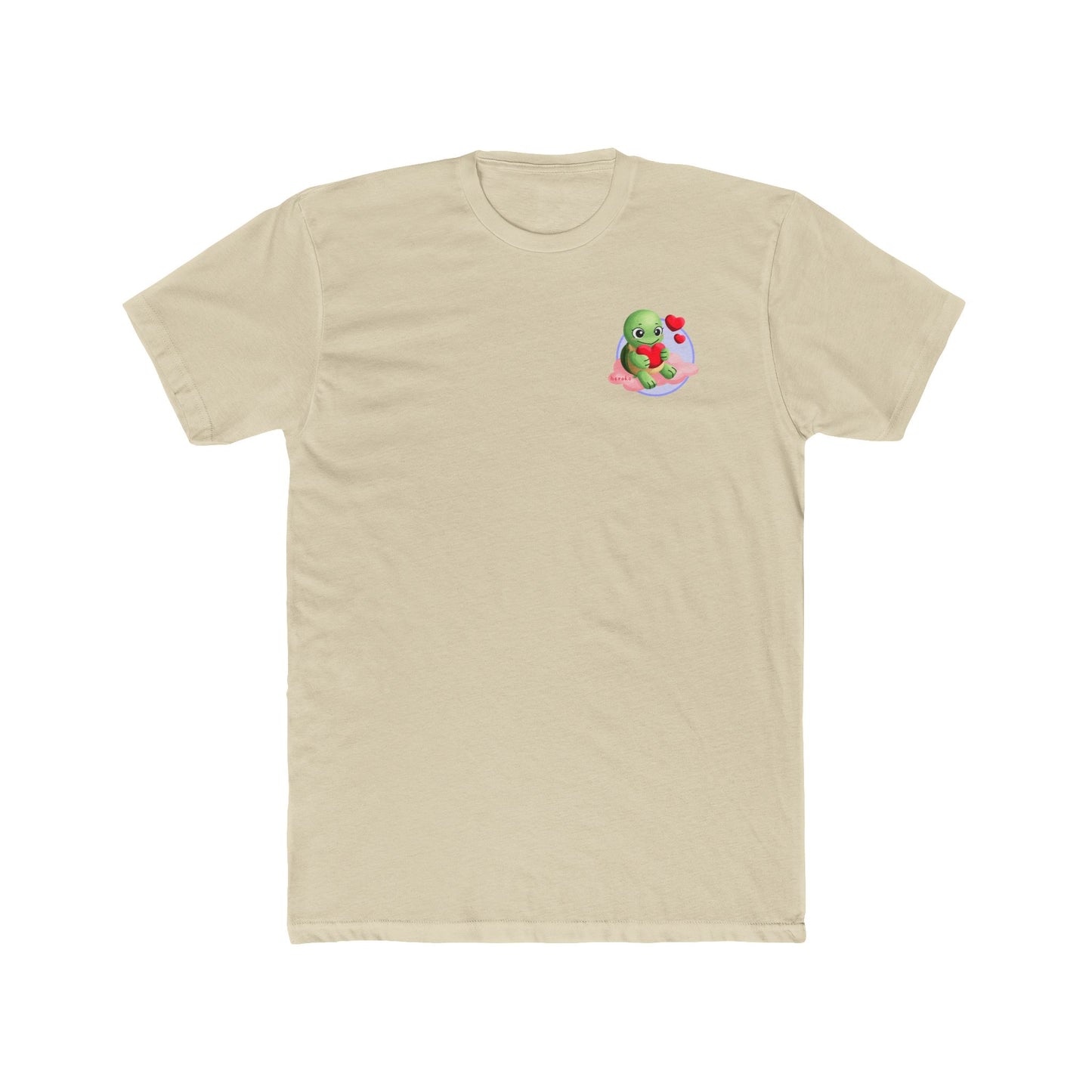 Adults Tee - Cute Turtle Valentine's Day Design
