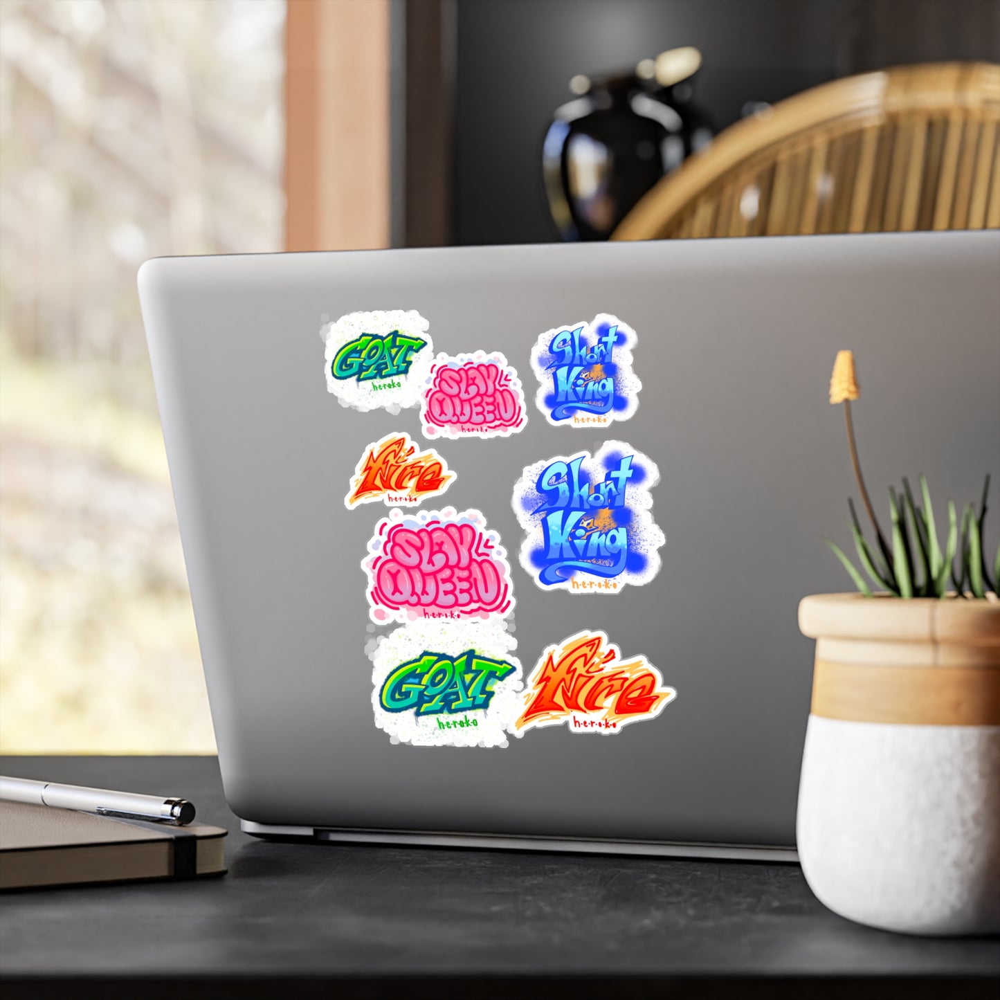 Graffiti 8 STICKERS -SET Kiss-Cut Vinyl Decals