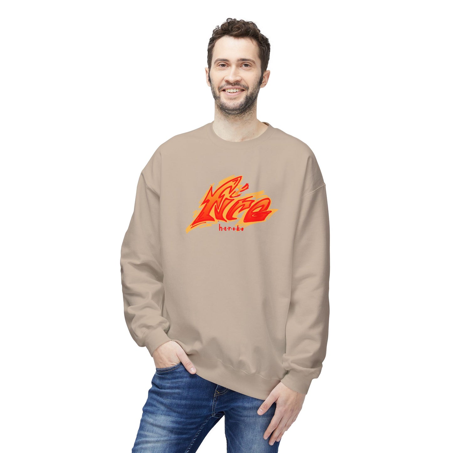 Adults Unisex FIRE Crewneck Sweatshirt
