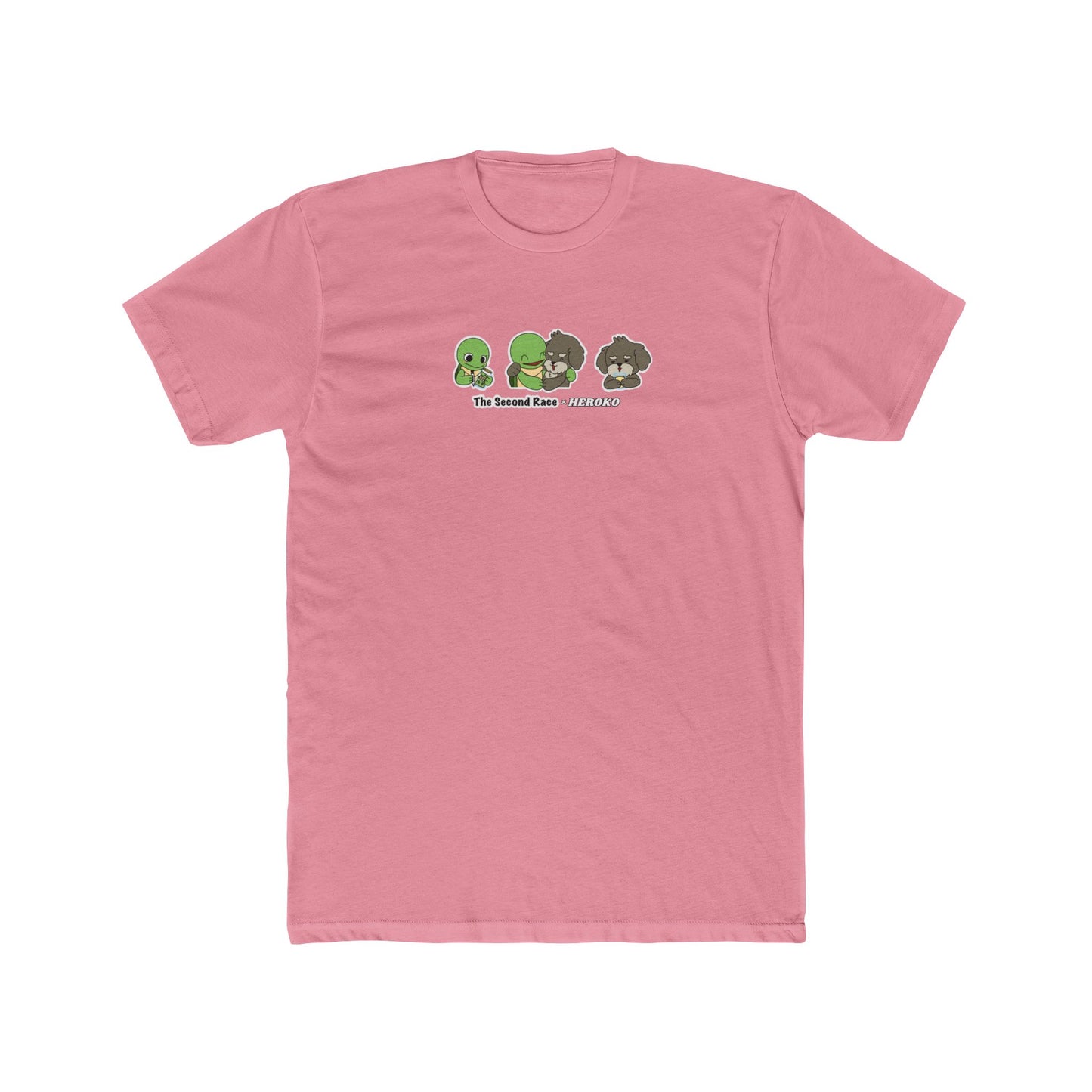 Adults Tee for "The Second Race" Book Turtle & Puppy Trio