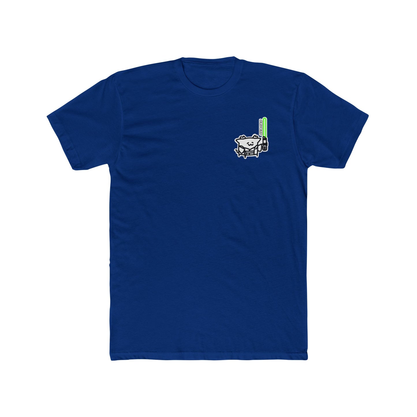 Jedi Master Cat Crew Tee - Unisex Cotton Shirt for Casual Summer Vibes