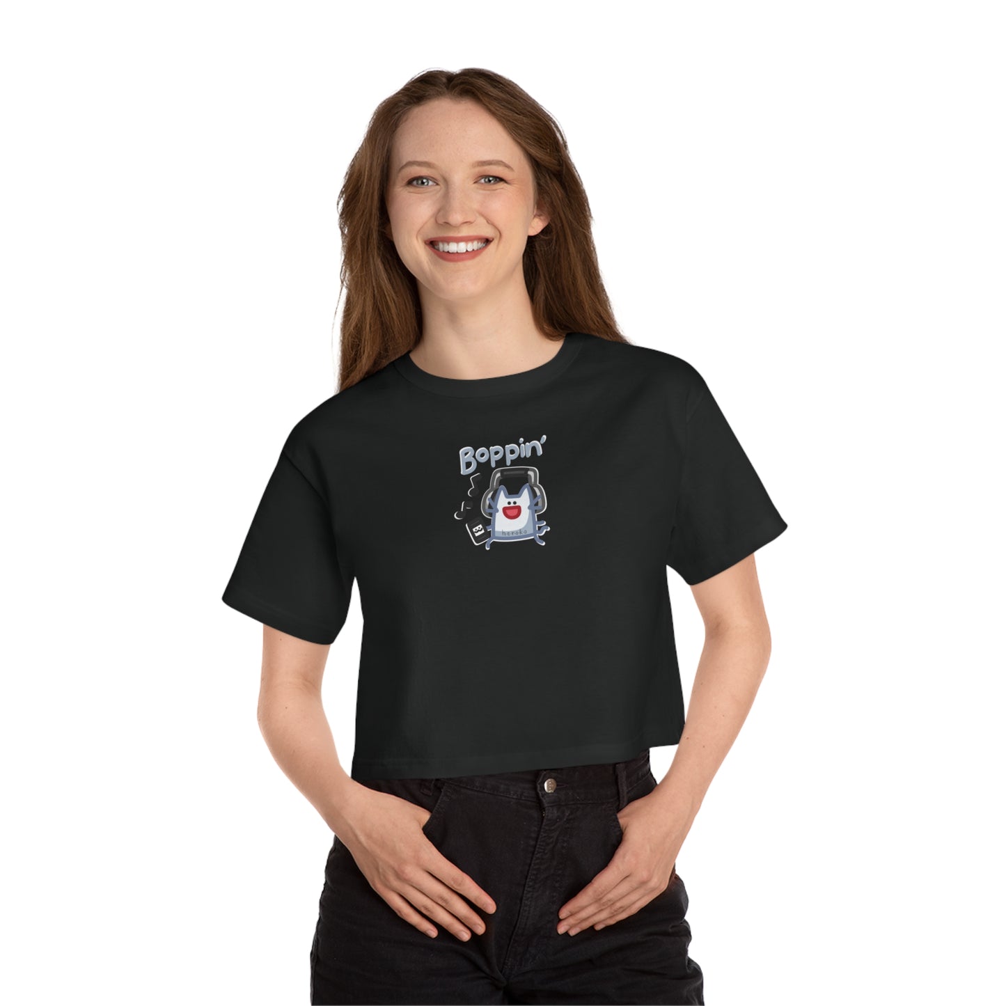 Women's Champion CATS BOPPIN' Cropped T-Shirt