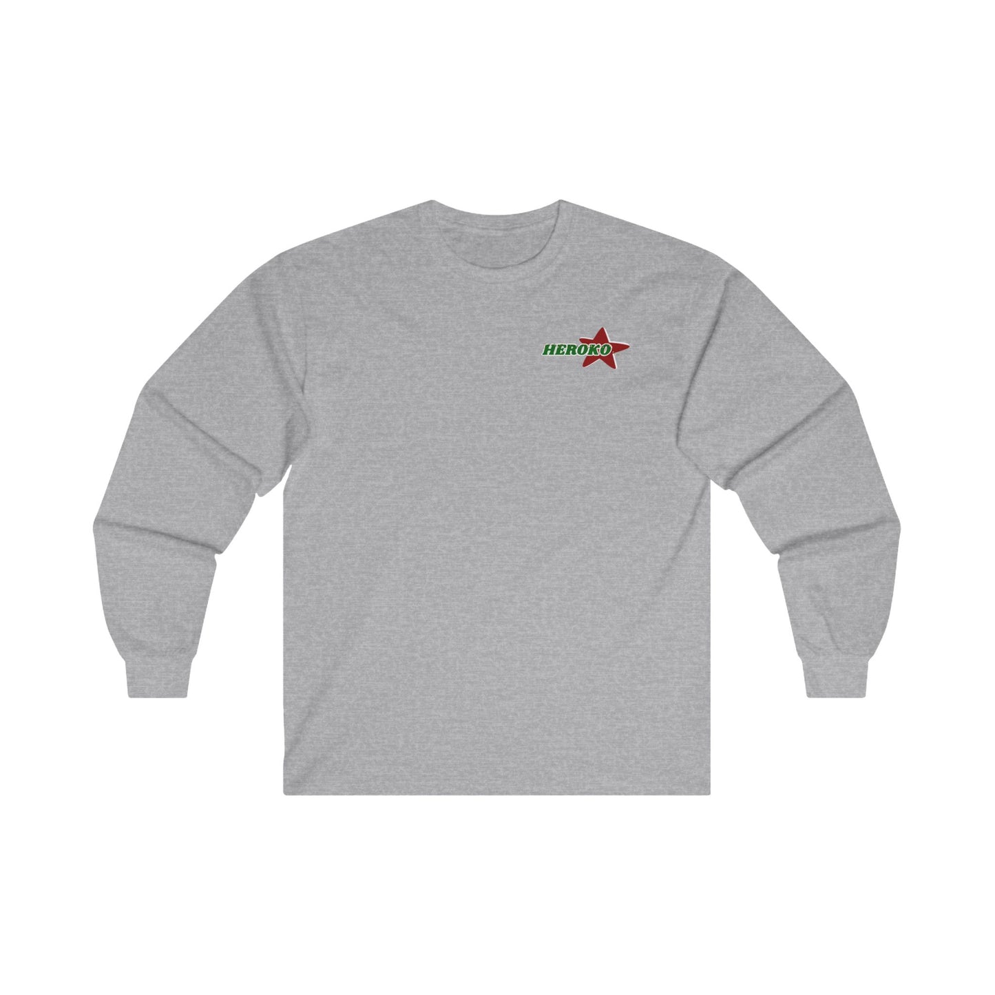 Adults HEROKO CHRISTMAS STAR Long Sleeve Tee (Runs Small for Men)