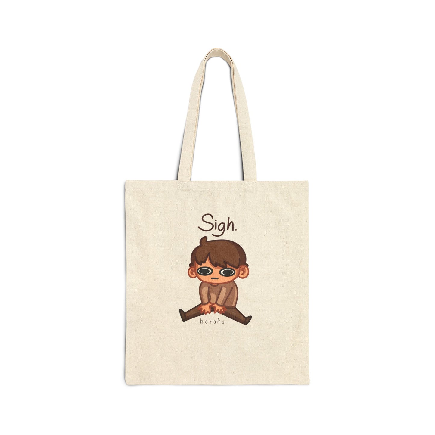 SIGH Cotton Canvas Tote Bag