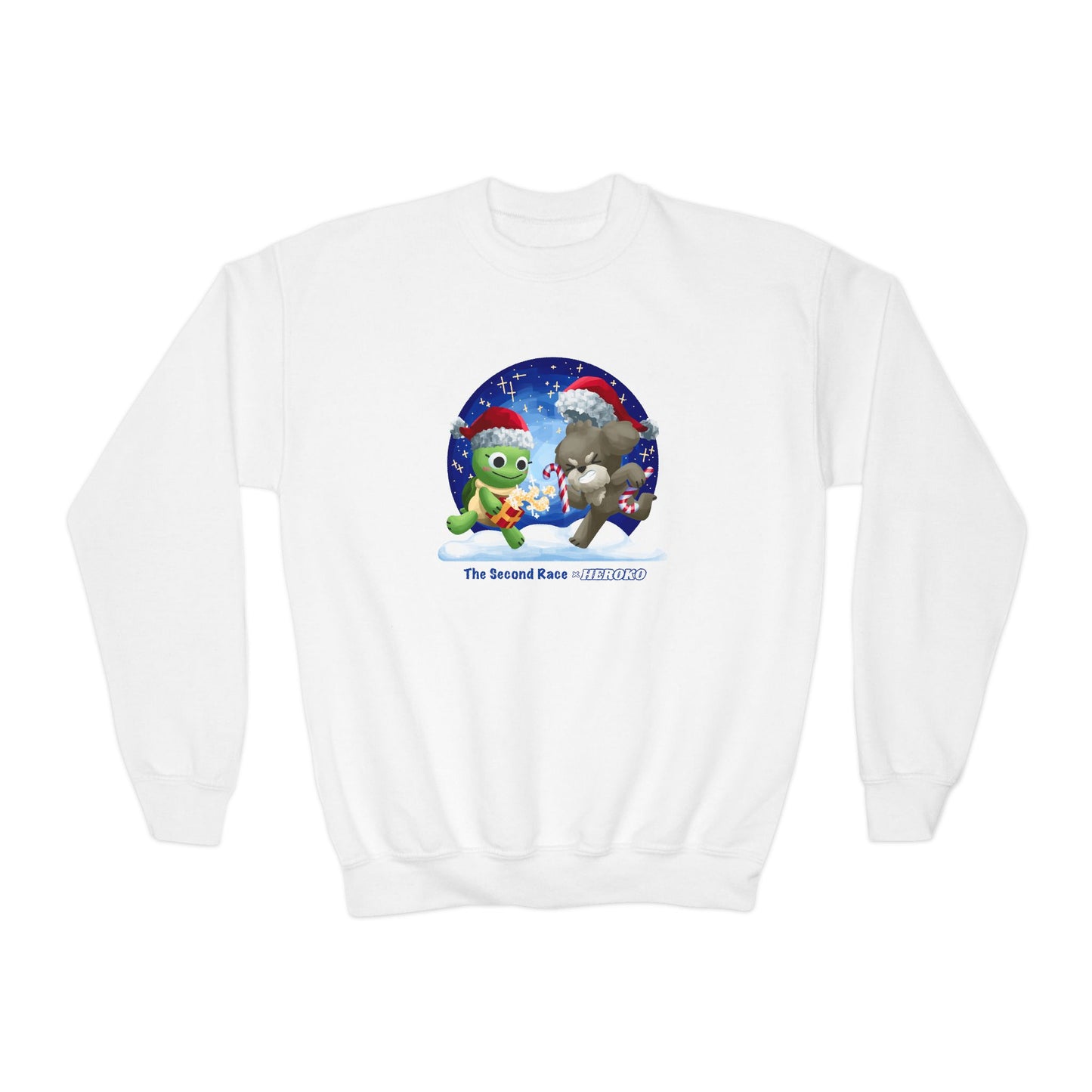 Kids Christmas Turtle and Puppy Crewneck Sweatshirt