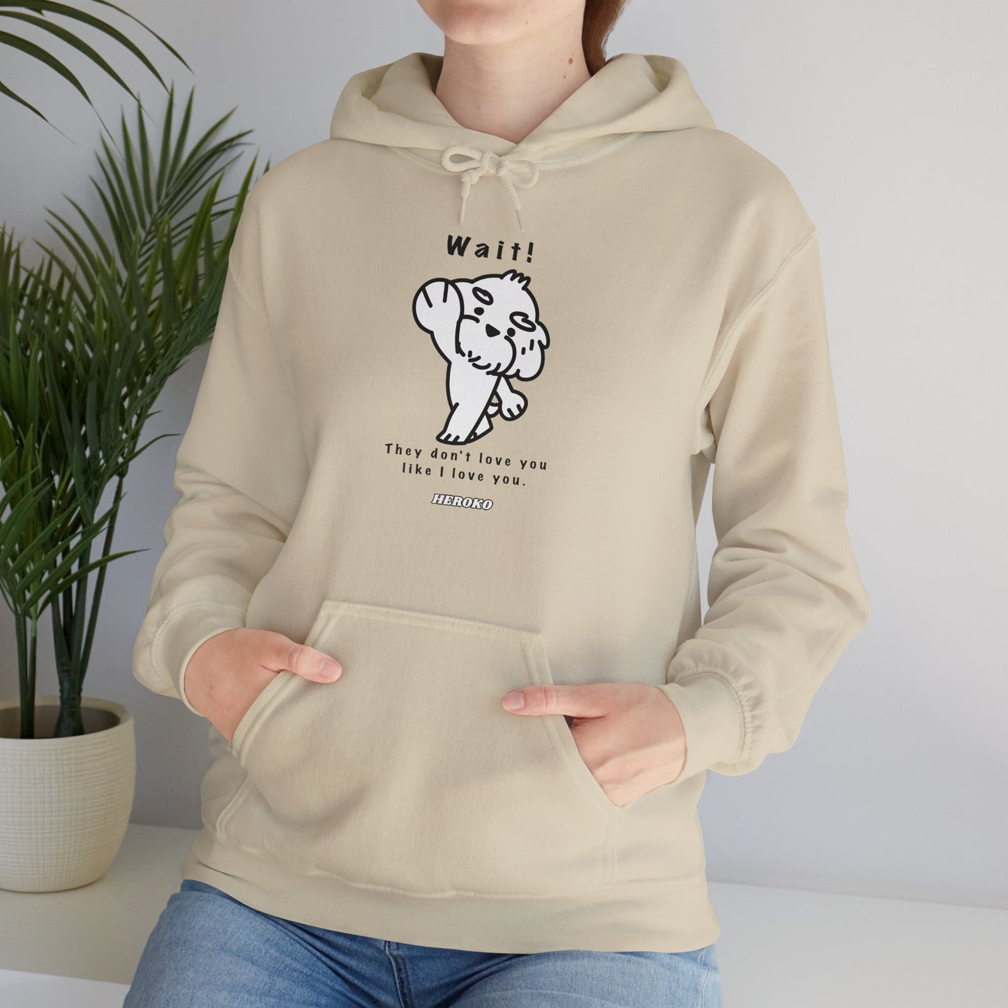 Adults WAIT! DOG MEME Hoodie