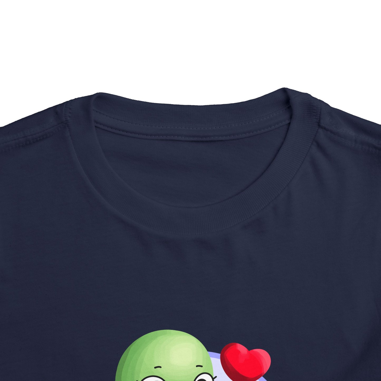 Toddler Tee - Cute Turtle Valentine's Day Design