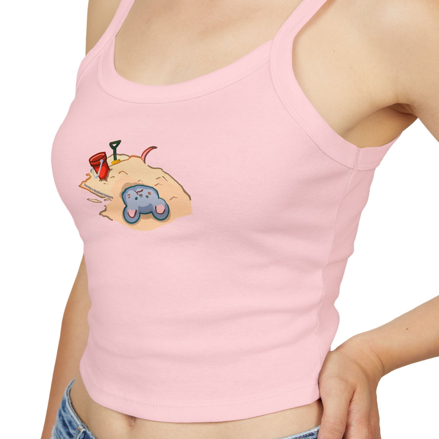 Sand Bathing Mouse Tank Top - Women's Spaghetti Strap