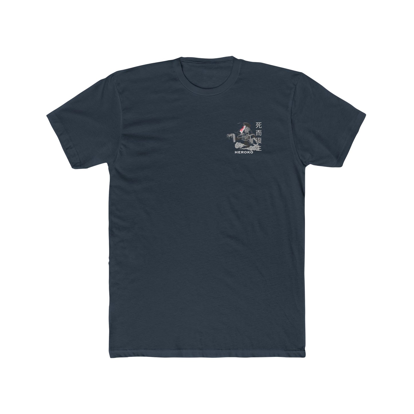 Spooky Unisex Tee, Chinese Ancient Zombie B&W Design